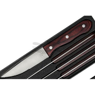 Wood Steak Knife Set, Premium Stainless steel Knives with Rosewood Handle  and Gift Box (set of 6) 