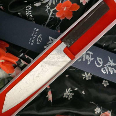 Kiritsuke Japanese kitchen knife Kenshiro Hatono VG10 Nickel Damascus KH-C3 21cm