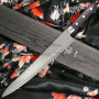 Sujihiki Japanisches Messer Ittetsu Black Pakka wood IWY-9008 27cm