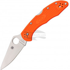 Messer Spyderco Delica Flat Ground, orange 11FPOR 7.4cm - 1