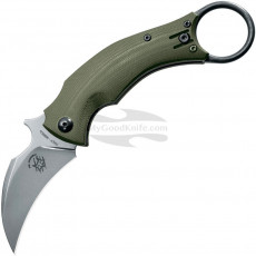 Folding karambit knife Fox Knives Black Bird OD Green Stonewash FX-591 ODSW 6.5cm