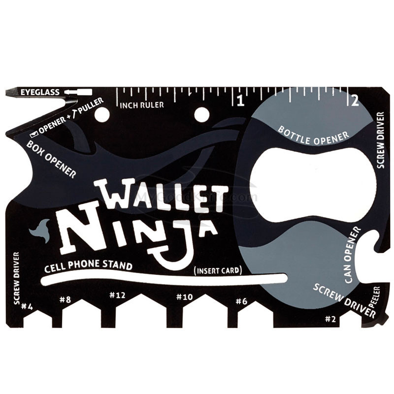 Wallet Ninja 18 Tools In 1 Worlds First Flat Multi Tool Gadget UK Seller 