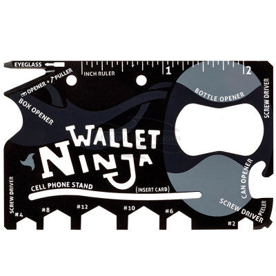 Мультитул Wallet Ninja 18 Tools in 1 851319005596 5.3см