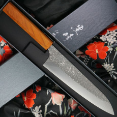 Gyuto Japanese kitchen knife Yu Kurosaki Shizuku R2 Keyaki ZR-210CH 21cm