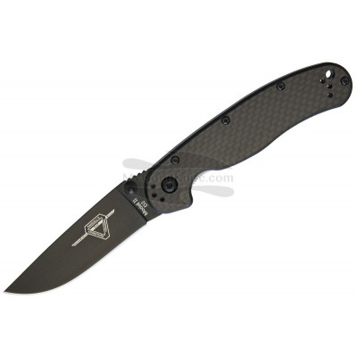 Folding knife Ontario RAT-2 Black D2 Carbon Fibre 8834 7.6cm - 1
