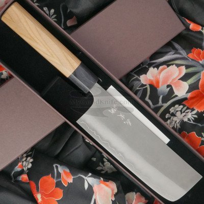 Cuchillo Japones Nakiri Yoshimi Kato Ginsan D-703 16.5cm