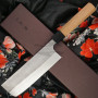 Japanilainen vihannesveitsi Nakiri Yoshimi Kato Ginsan D-703 16.5cm