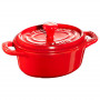 Kochgeschirr Staub Mini Cocotte 11 cm, Oval, Kirsch-Rot 40511-086-0