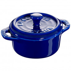 Staub Mini Cocotte redonda cerámica 10cm, azul oscuro 40510-786-0