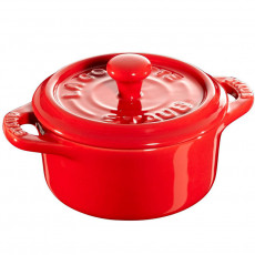 Staub Mini Cocotte redonda cerámica 10cm, rojo cereza 40510-785-0