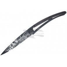 Folding knife Deejo Tattoo Black Ride or die 1GB134 9.5cm