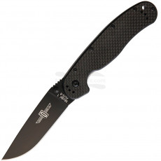 Folding knife Ontario RAT 1 Carbon Fiber Black 8887CF 9cm