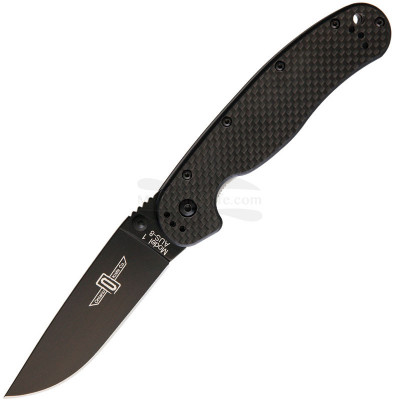 Couteau pliant Ontario RAT 1 Carbon Fiber Black 8887CF 9cm