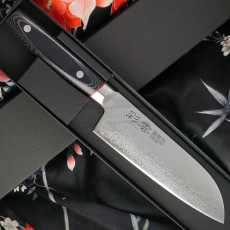 Santoku Japanese kitchen knife Seki Kanetsugu Saiun 9003 17cm