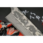 Santoku Japanese kitchen knife Takeshi Saji Ebony HA4804 18cm - 3