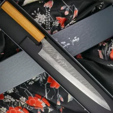 Sujihiki Japanisches Messer Yu Kurosaki Fujin VG10 Damascus Fujin VG-10 Damascus Series ZVD-270SL 27cm
