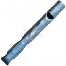 Pfeife Kizer Cutlery Siren 1 Titanium Whistle Blue KIT106A2