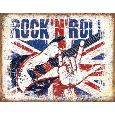 Blechschild Rock N Roll UK TSN2194