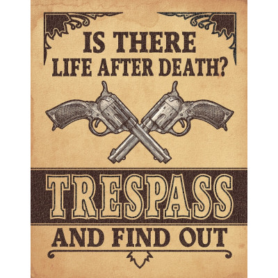 Жестяная табличка Trespass TSN2347
