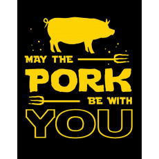 Cartel de chapa Pork Be With You TSN2407