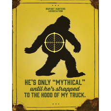Cartel de chapa Sasquatch Mythical TSN2414