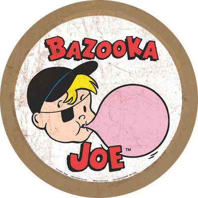 Blechschild Bazooka Joe Round TSN2448