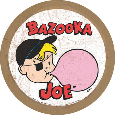 Cartel de chapa Bazooka Joe Round TSN2448