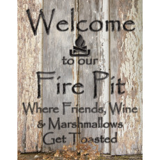 Жестяная табличка Fire Pit TSN2455