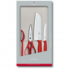 Набор кухонных ножей Victorinox Swiss Classic 4pcs red V-6.71 31.4G