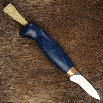 Mushroom knife Wood Jewel Blue 92ZVäriS 5.5cm