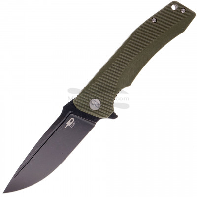Складной нож Bestech Mako Black stonewash Green G-10 BG27D 9.5см