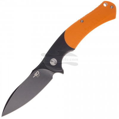 Складной нож Bestech Penguin Black Stonewashed Черный/Оранжевый BG32D 9.2см
