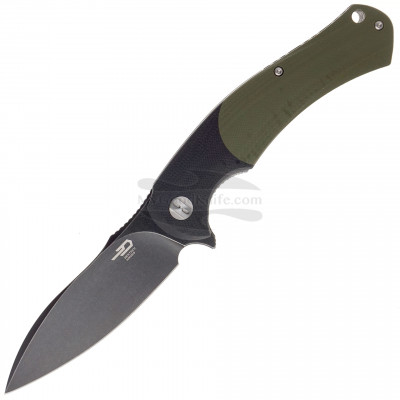 Складной нож Bestech Penguin Black Stonewashed Черный/Зеленый BG32E 9.2см