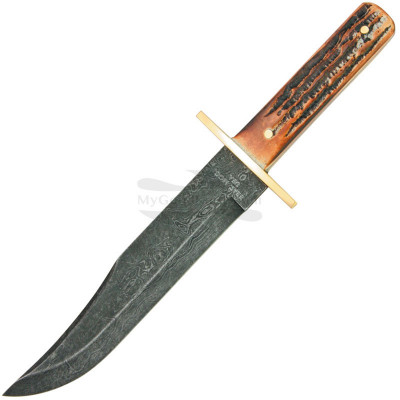 Hunting and Outdoor knife Bear&Son American Bowie Damascus 501D 22.9cm - 1