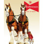 Blechschild Budweiser Clydesdale Team 1631