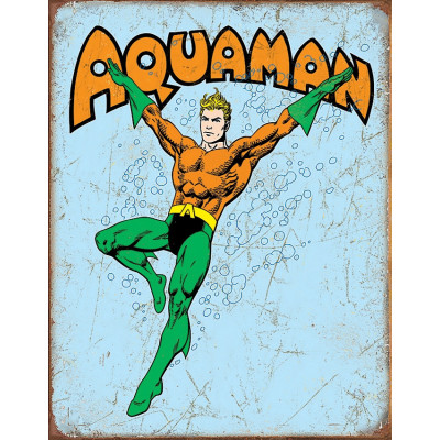 Жестяная табличка Retro Aquaman 2254