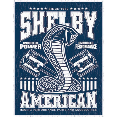Cartel de chapa Shelby Unbridled 2372