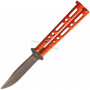 Navaja mariposa Benchmark Orange Stonewash BM015 9.5cm