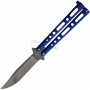 Butterflymesser Benchmark Blau Stonewash BM018 10.1cm