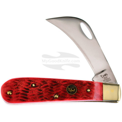 Couteau pliant Hen&Rooster Hawkbill Red Pick Bone HR441RPB 7.6cm