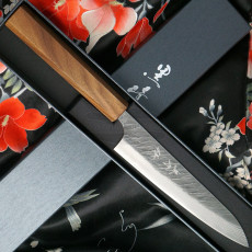 Japanese kitchen knife Yu Kurosaki Fujin VG10 Damascus Petty Wenge ZVD-150PEW 15cm