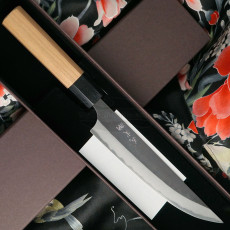 Japanese kitchen knife Yoshimi Kato Katana Aogami Super S/S clad Cherry D-911 16cm