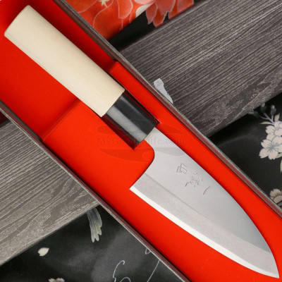 Японский кухонный нож Ittetsu Uraoshi Ajikiri Stamped IJS-11102 12см