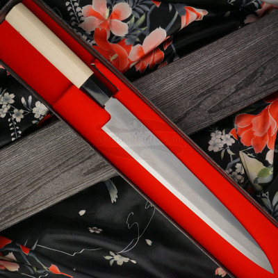 Cuchillo Japones Yanagiba Ittetsu Uraoshi Stamped Shirogami 2 IJS-11125 27cm