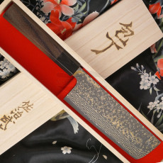 Japanilainen vihannesveitsi Nakiri Takeshi Saji VG10, rosewood HJ-41705 18cm