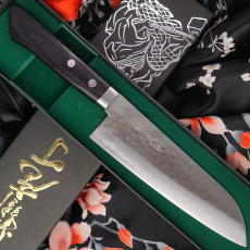 Santoku Japanese kitchen knife Kunio Masutani VG-10 Damascus M-3221 17cm