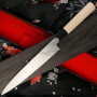 Yanagiba Japanese kitchen knife Ittetsu Forge-welded Shirogami 2 IJF-11123 21cm