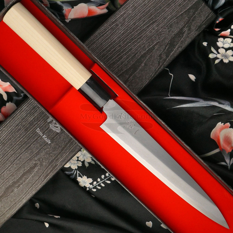 Yanagiba Japanese kitchen knife Ittetsu Shirogami 2 IJF-11122 18cm