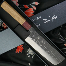 Японский кухонный нож Накири Yu Kurosaki Senko SG2 Oak wood ZSE-165NA 16.5см