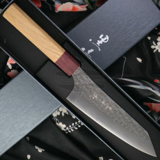 Японский кухонный нож Сантоку Yu Kurosaki Senko SG2 Oak wood ZSE-165SA 16.5см